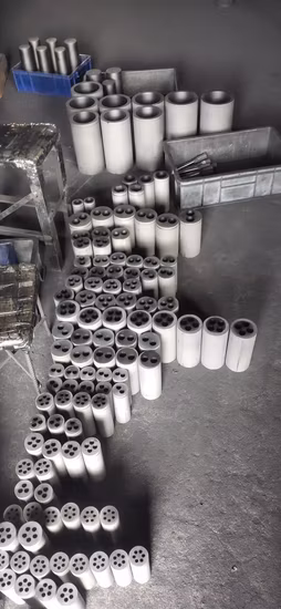 Stampo in grafite per fusione di barre/tubi in ottone